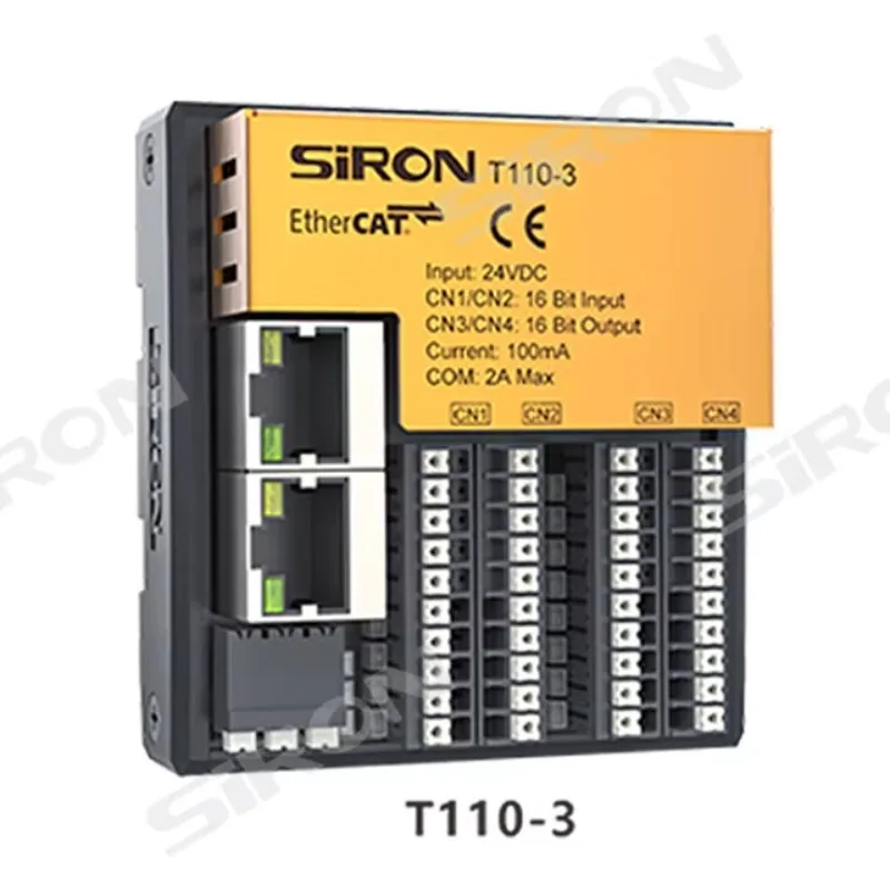 Digital/Analog Inputs and Outputs 32 Channels Modbus Ethernet/IP Ethercat Bus I/O Modules for T110 Series