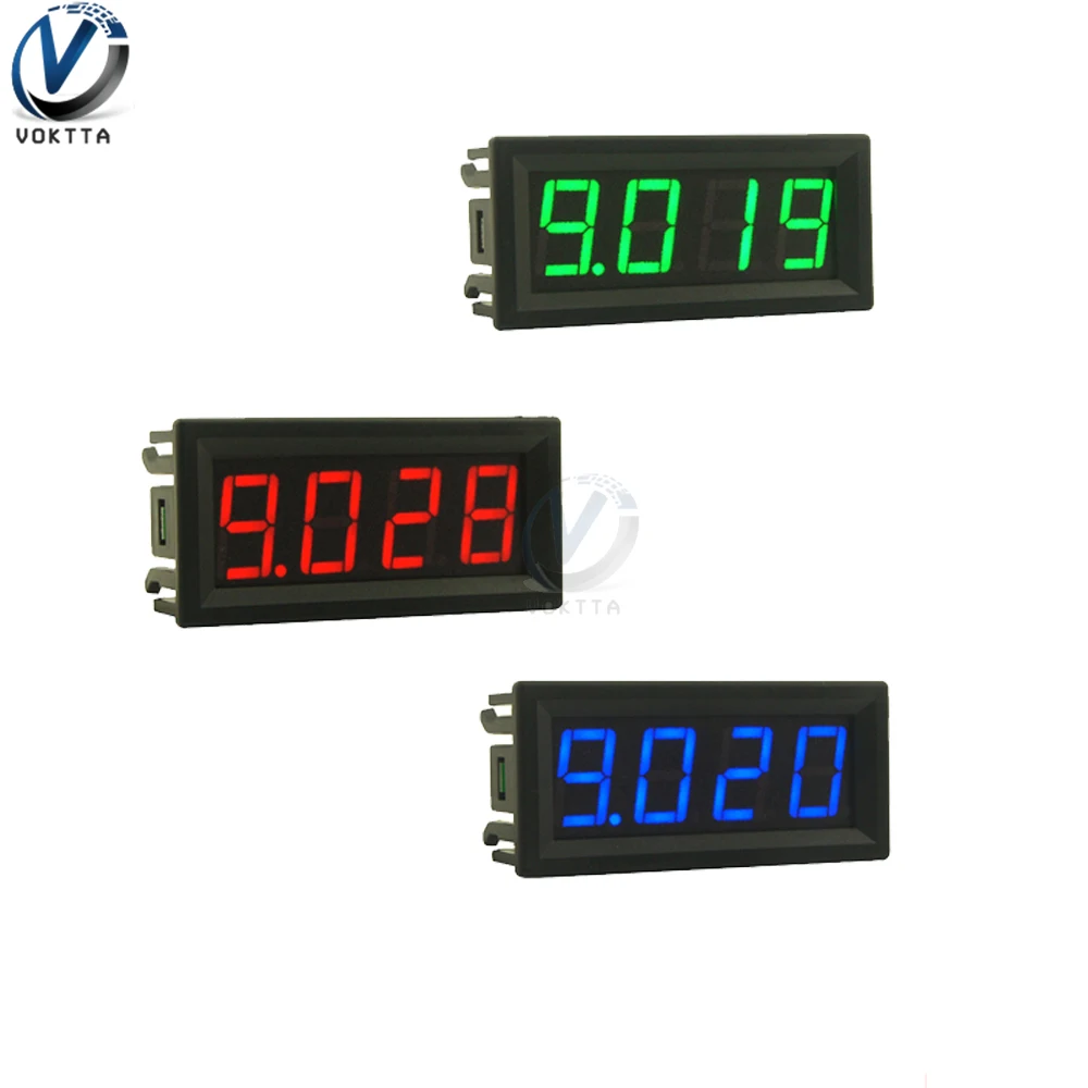 Voltímetro Digital com Display Led Amperímetro Painel Tensão Detector de Corrente Testador Medidor Bits 056 dc 0100v 0-10a