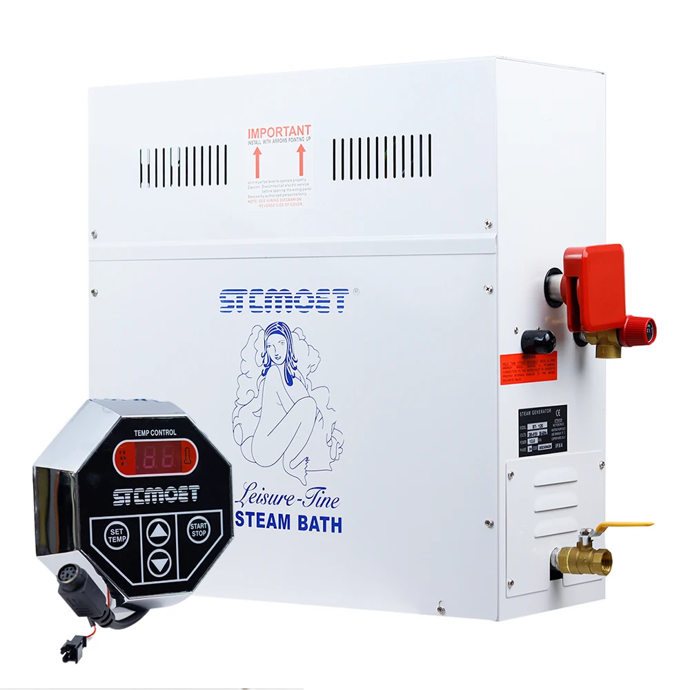 เครื่องทำไอน้ำในบ้าน220V/380V สำหรับห้องซาวน่าเครื่องอบไอน้ำ12-18KW ไฟฟ้าเครื่องทำสปาที่ควบคุมแบบดิจิตอล