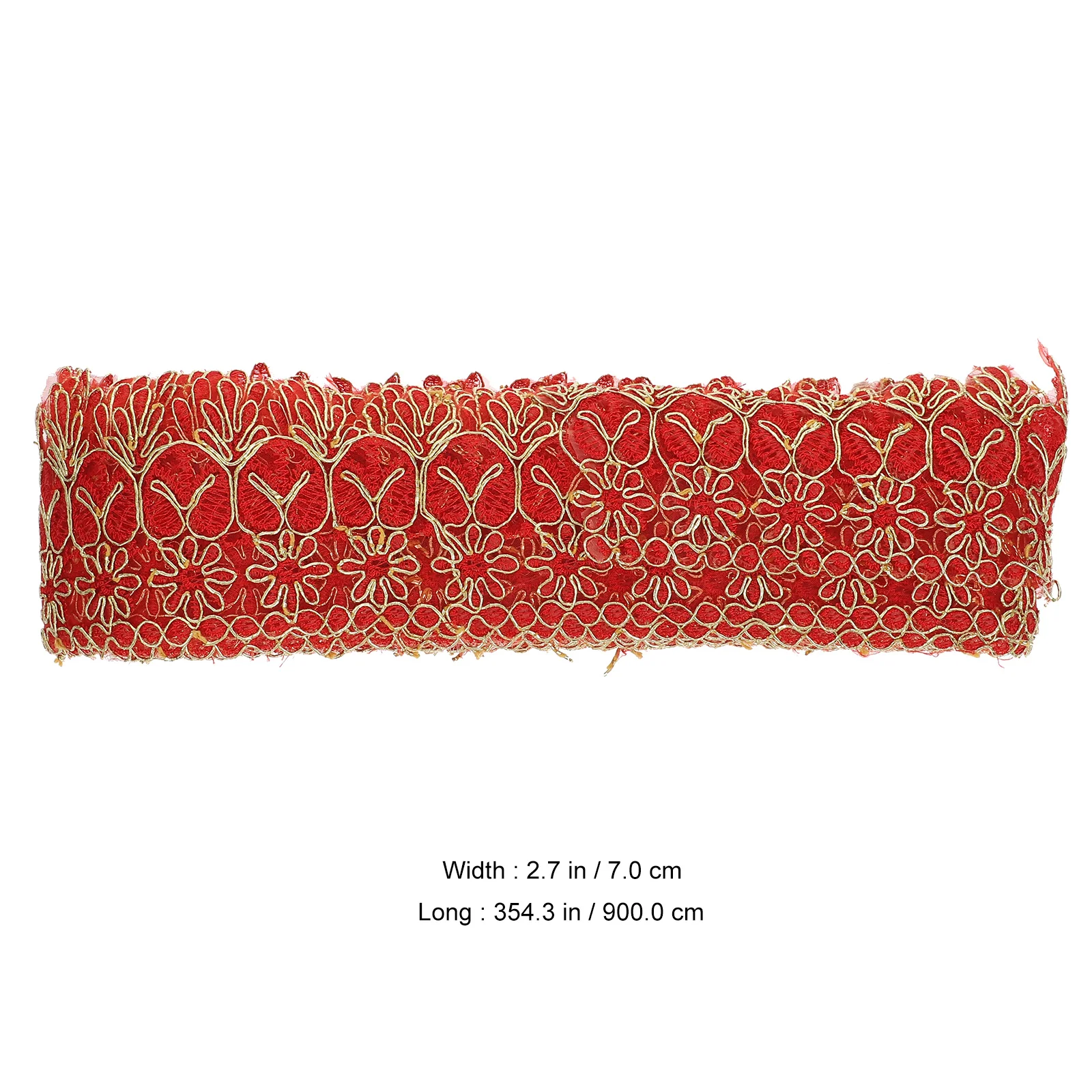 

Diy Curtain Trim Ribbon Polyester Embroidered Lace Dress Sewing Material Wedding Costume Decorative Mesh Fringe Craft Foldable