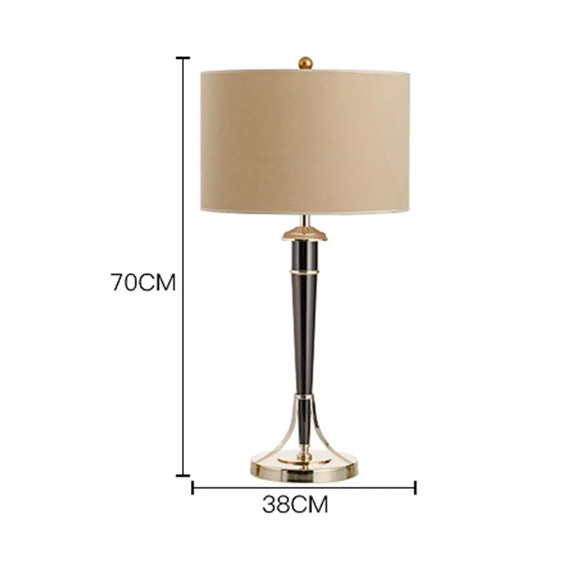 SGROW Modern Fabric Lampshade Table Lamps for Bedroom Living Room Lampe Hotel Art Decoration Metal Led Lamp Indoor Lights