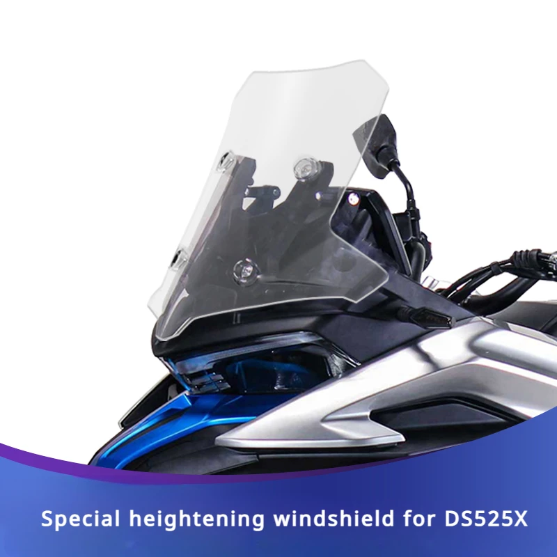 For VOGE 2023 DS525X modified front windshield 525DSX heightening and widening imported windshield motorcycle accessories