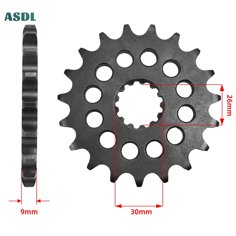 530-19T 530 19 Tooth Motorcycle 20CrMnTi Front Sprocket Silent Sprocket For Triumph 955i Daytona 955i Daytona Centennial Edition