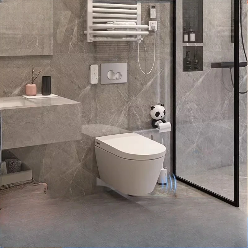 

Wall-mounted toilet Household wall drained into wall-mounted Embedded suspended hidden water tank Intelligent integrated toilet