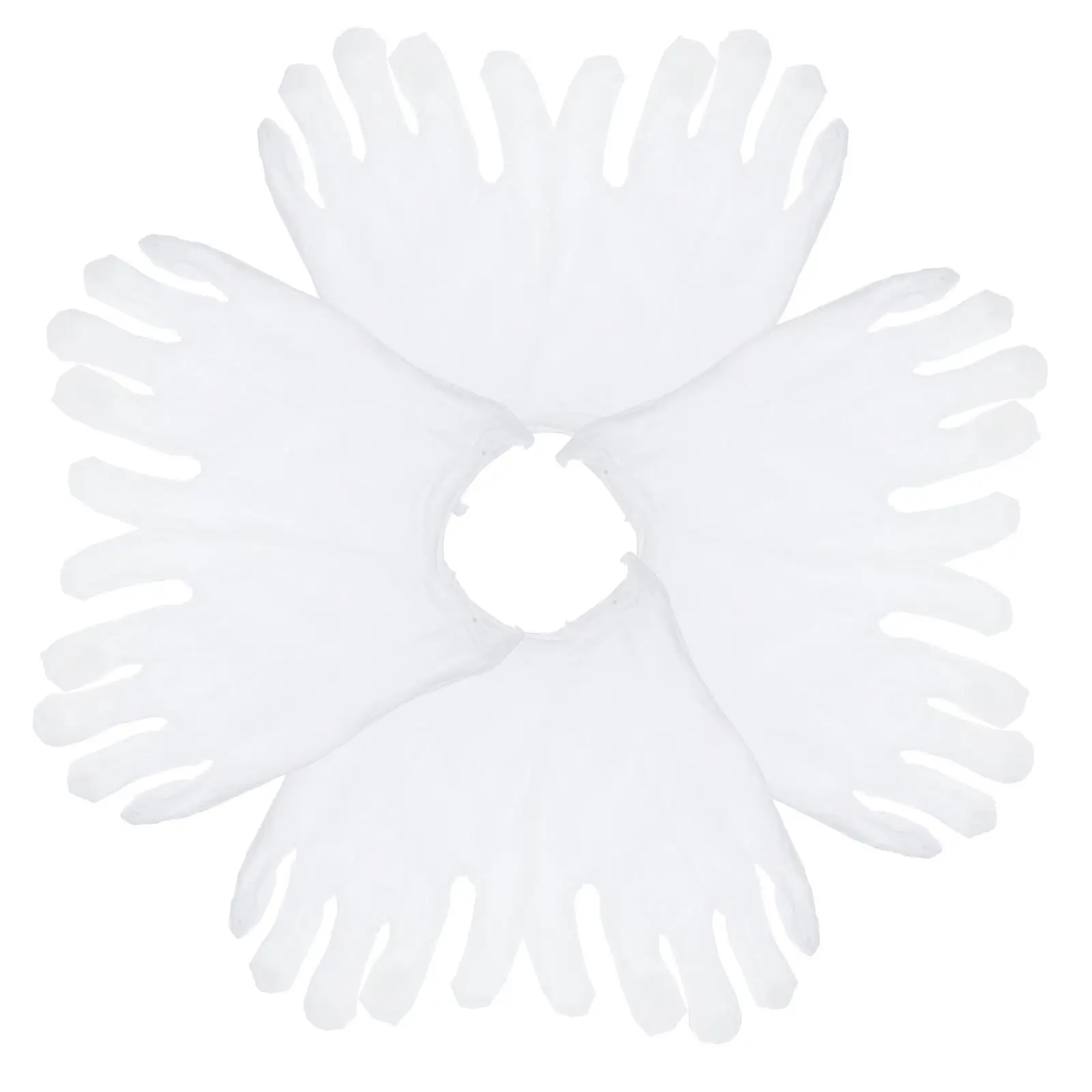 

10pcs 10 Pairs White Cotton Gloves One Size Fits Most Protective Labor Safety Gloves For Gardening Cleaning Construction Jewelry