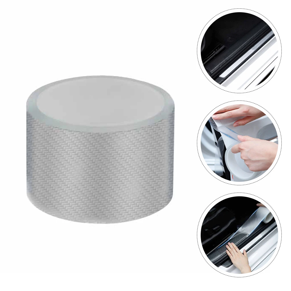 

Carbon Fiber Anti -collision Strip Bumper Protection Guard Plate Accessory Protector Transparent Auto