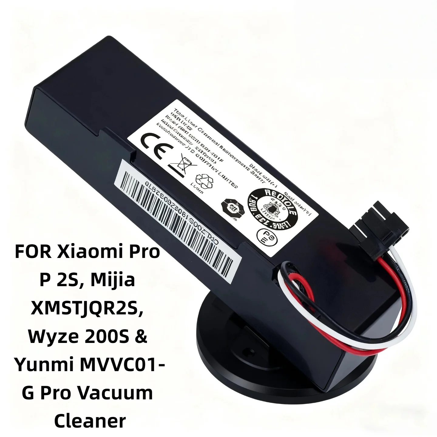 Li-ion 14.4V 4000mAh Vacuum Cleaner Battery – for Xiaomi Pro P 2S/Mijia XMSTJQR2S/Wyze 200S/Yunmi MVVC01-G Pro, Rechargeable