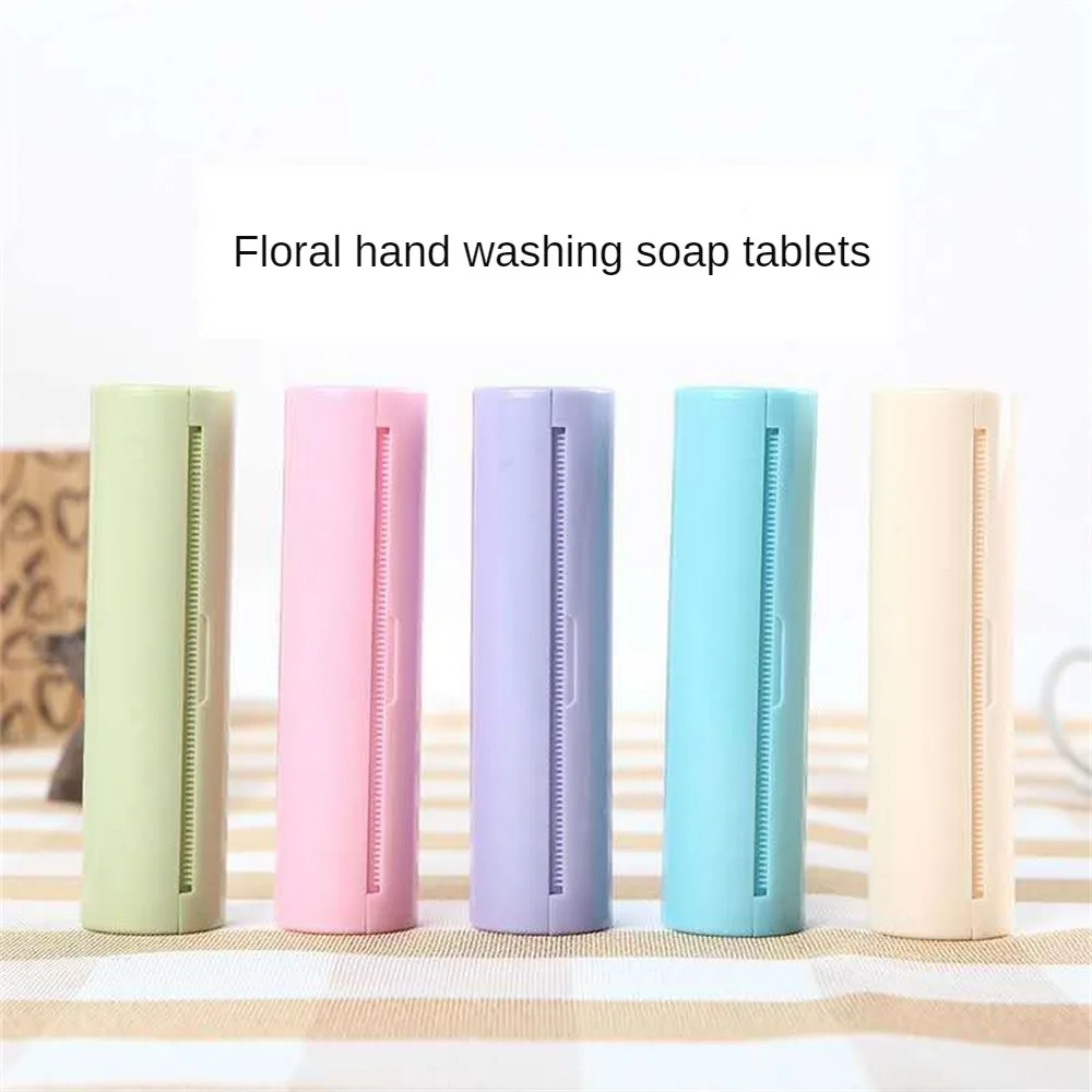 Hand Washing Soap Paper Portable Useful Outdoor Travel Accessories Soap Paper Disposable Cleaning Soap Tablets Soap Container