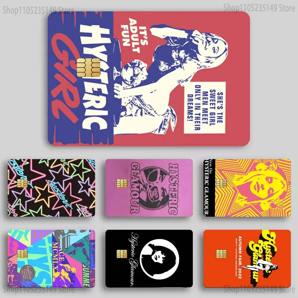 H-Hysteric Glamour Girl  Credit Card HD Stickers Game Card Decal Card Matte Film Skin Small Chip Waterproof Sticker