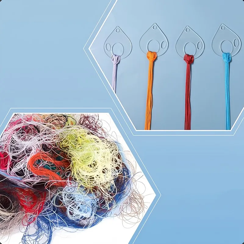 45 pcs Water Drop Thread Labels, Hand Sewing Thread Sorting, Compact Space Saving, Water Drop Shape Design