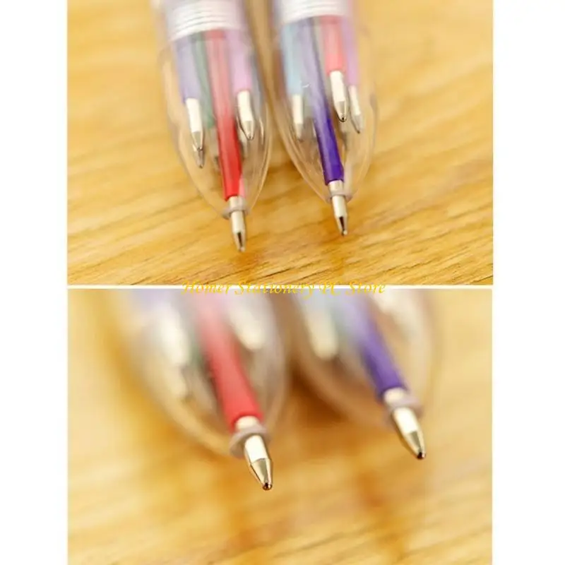 

Y5LA 6 ПК/Установка 6 Цветов Шаттл Печка Многоцветная ручка Втянутая шариковая ручка 0,5 мм