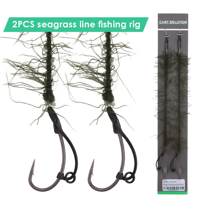 Carp Fishing Line Braided Weed Wire For Carp Hair Rig Making Soft Hooklink Simulated Seaweed Line Method Feeder Accessory Tackle view 2