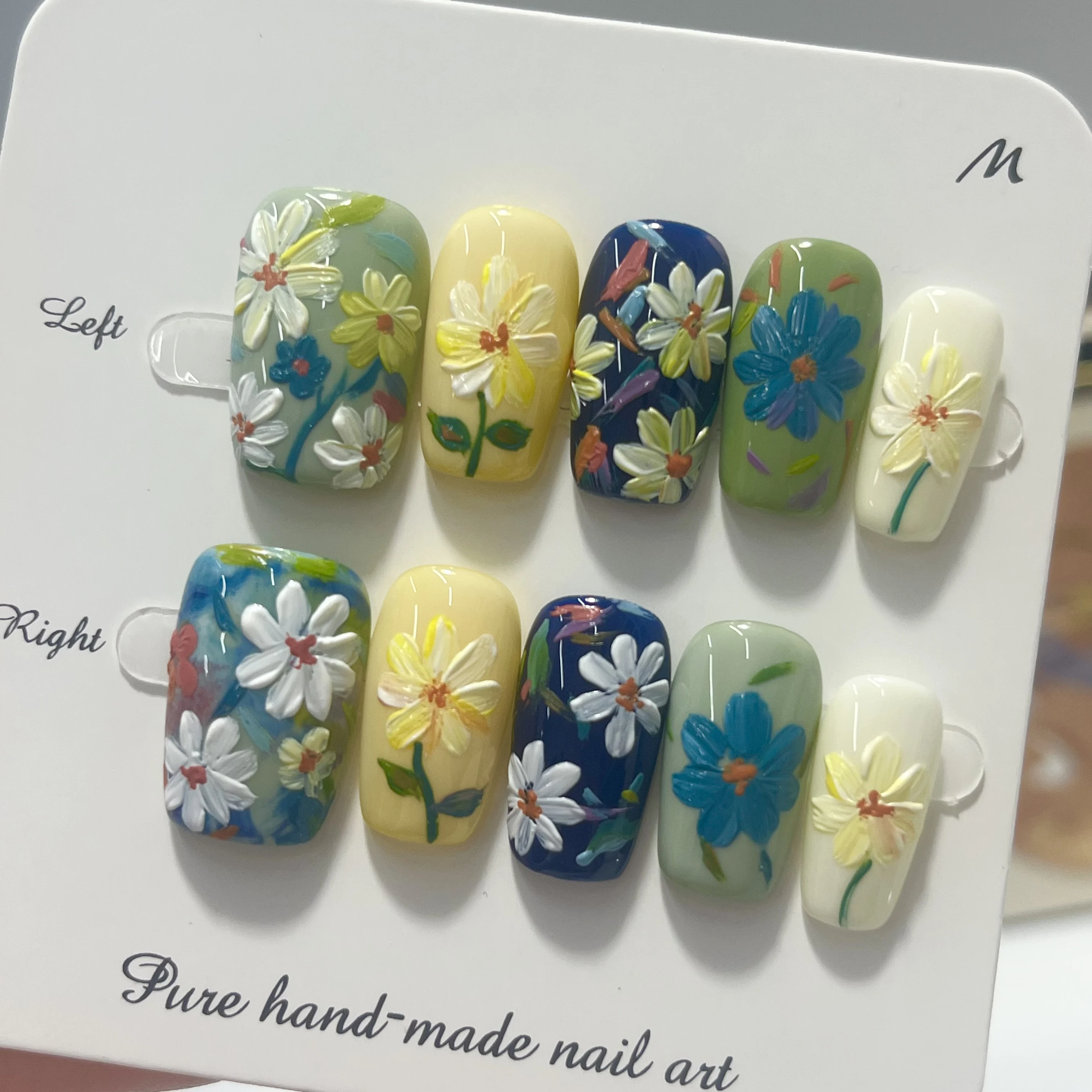 Monet Garden Oil Painting Pres - Nail Art Painting ulasan dan harga