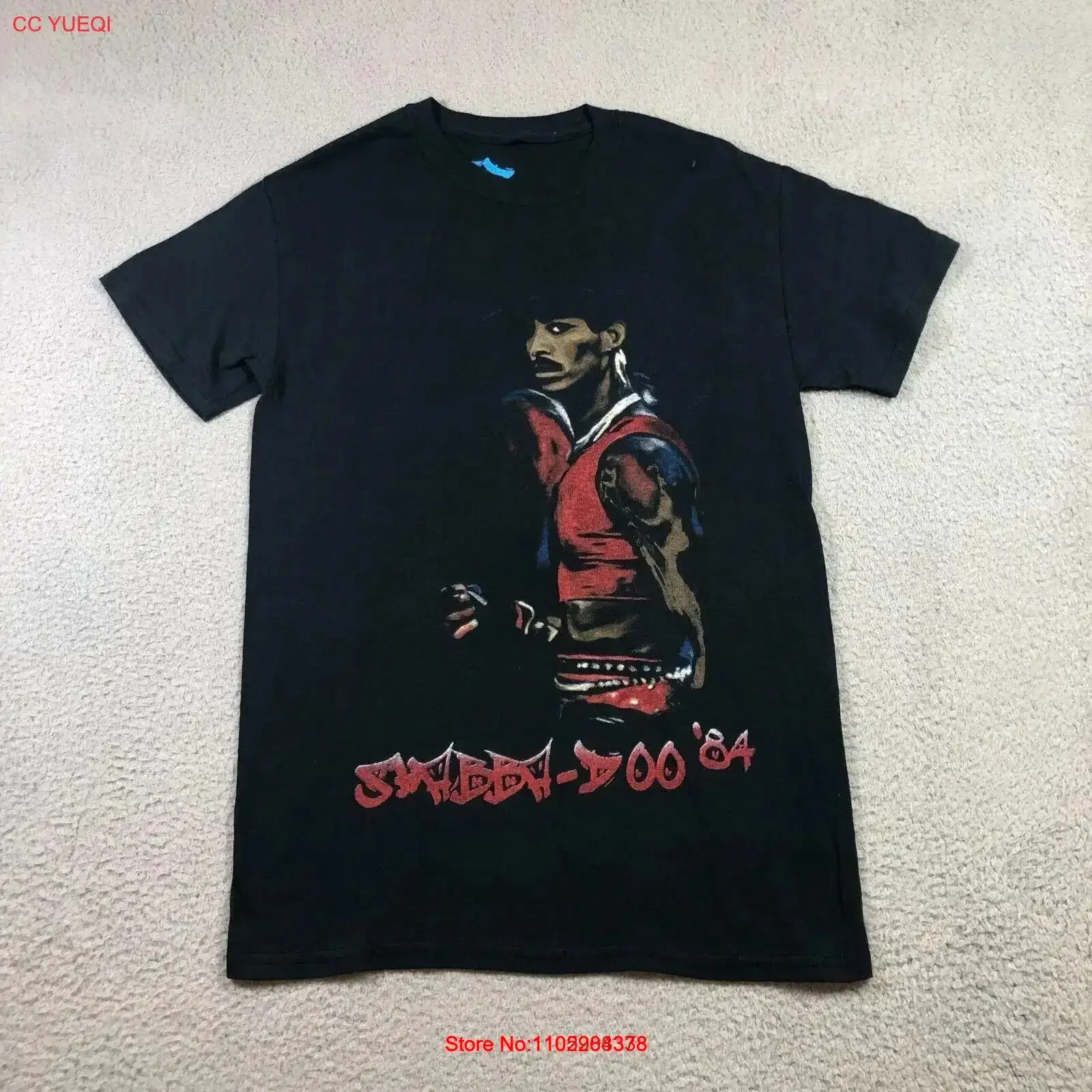 Adolfo Shabba Doo quinone camiseta para hombre pequeño negro los taquillas breakdance soul vintage lavado elegante homme gráfico Casual