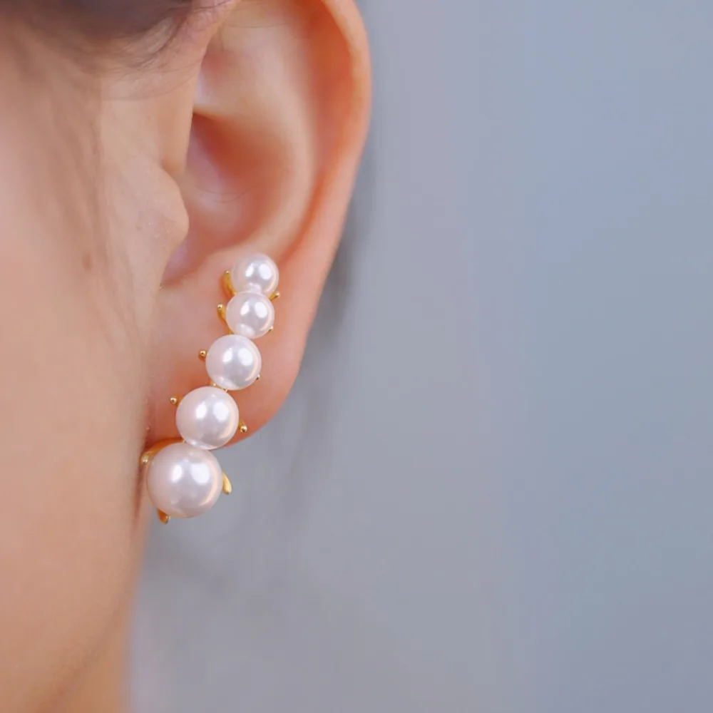 

6PCS S925 Sterling Silver Needle 18K Gold Wrapped Plated Brass Earring Settings Diy Jewelry Pearl Earrings Accessories