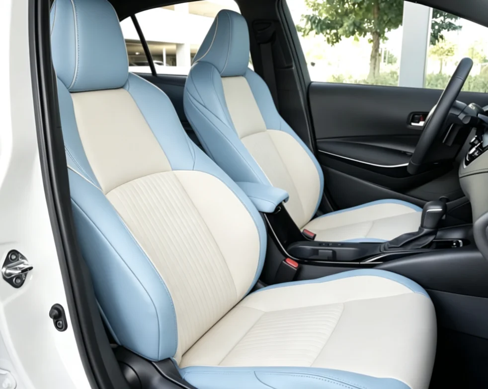 Für Toyota Corolla 2026 Maßgefertigte Autositzbezüge Luxuriöses Nappa-Leder 100% Passgenau Innenraumzubehör 360 ° Vollständige Abdeckung – Detail 6