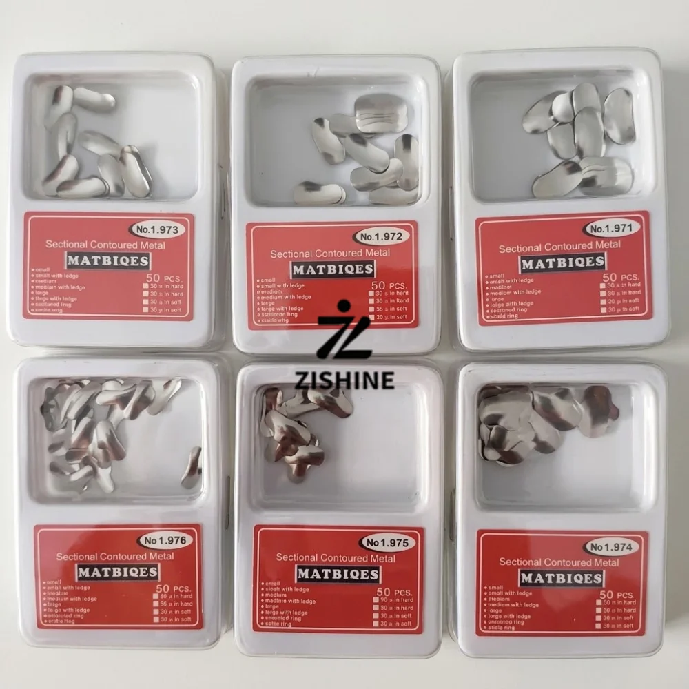 50Pcs/Box Dental Matrix Bands Supragingival Subgingival Contoured Matrix Wedge Form Sheet Teeth Restoration Dentistry Material view 6