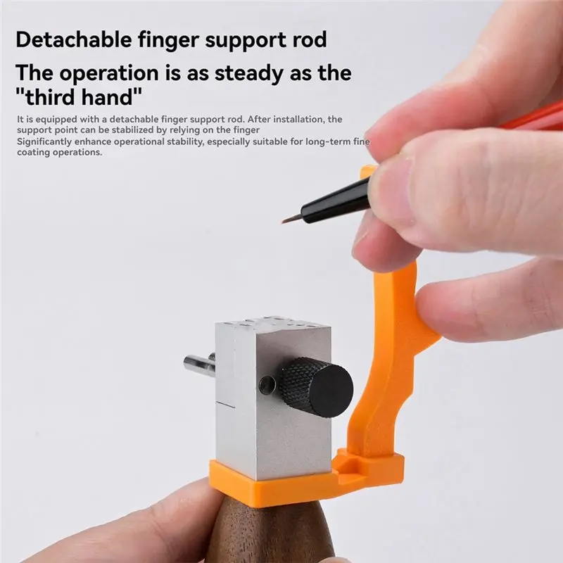 SHGO-Handheld Hobby Table-Top Vise,MS193 Wooden Handle Metal Bench Vise,Clamping Fixture For Hand-Painting Miniature Models