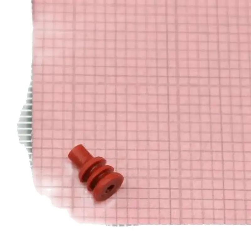 100PCS 444430-1 Original connector TE Single Wire Seal (SWS), LSR, Red Brown, 1.3 mm [.05 in] Cavity Diameter, .055 – .094
