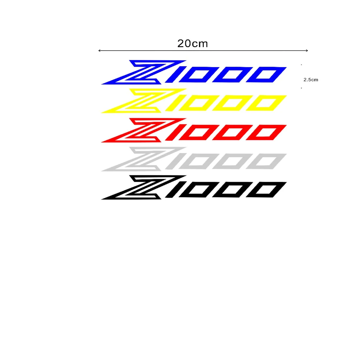 Motorstickers Emblemen Omleiding Shell Sticker Voor Kawasaki Z1000 Z 1000 Logo Per Paar