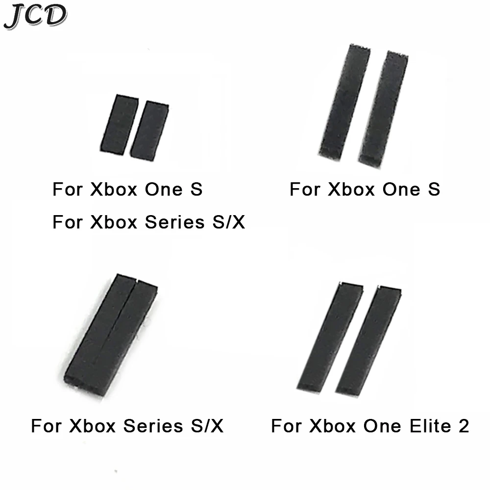 JCD 1Pair Shockproof pads for Xbox Series X/S Back Shell LT RT Rubber Pads for Xbox One Slim Elite 2 Gamepad Shock Absorbers Pad