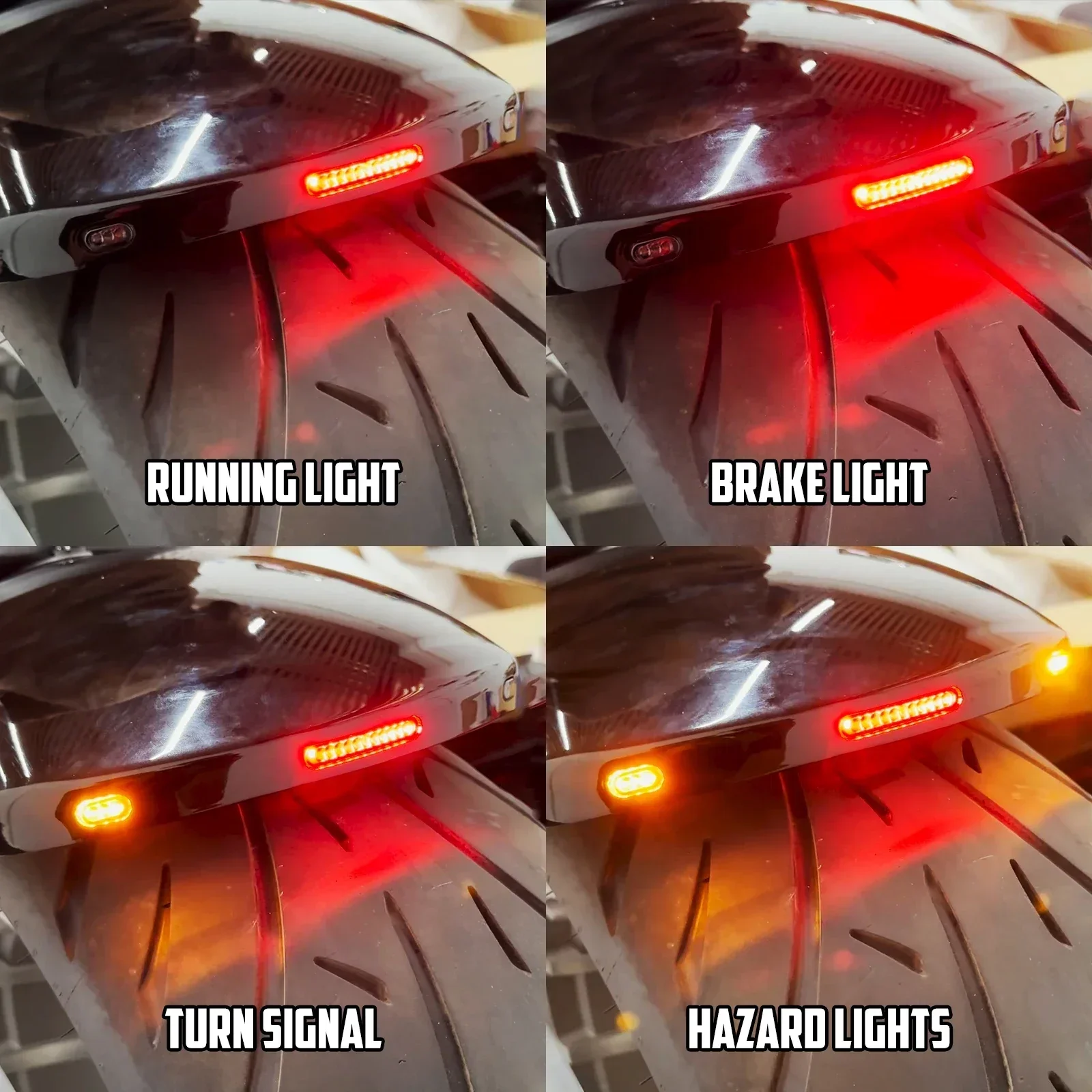 Motorcycle Front Solo Seat Driver Cushion+Rear Fender For Harley Softail Breakout Fat Boy FXDR 2018-2023 Mudguard With LED Light - Image 4