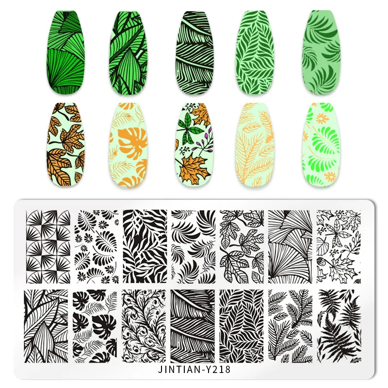 Giapponese nail art stampa piastra in acciaio modello in marmo stampa leopardo farfalla fungo animale nail art stampa piastra in acciaio spot