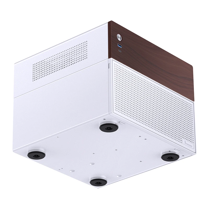 JONSBO N4 NAS PC Case ITX M-ATX Motherboard SFX Power Slot 6 Besar 2 Slot Hard Drive Kecil dengan 120Mm X1 Fan Desktop Chassis