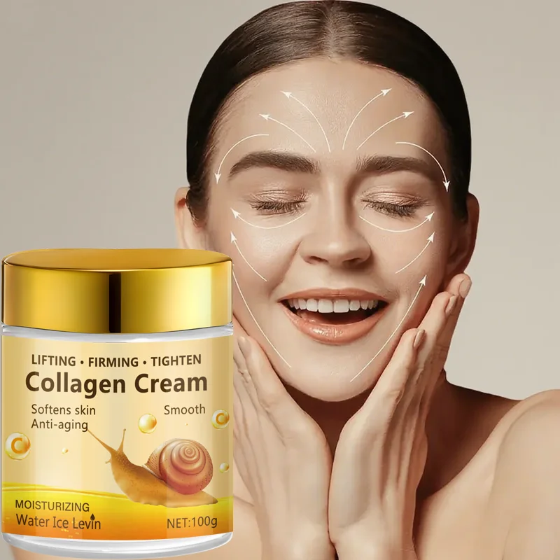 Crema de colágeno levanta las firmes reafirma la piel bloqueo de humedad suaviza suaviza las líneas finas solución antienvejecimiento crema de colágeno