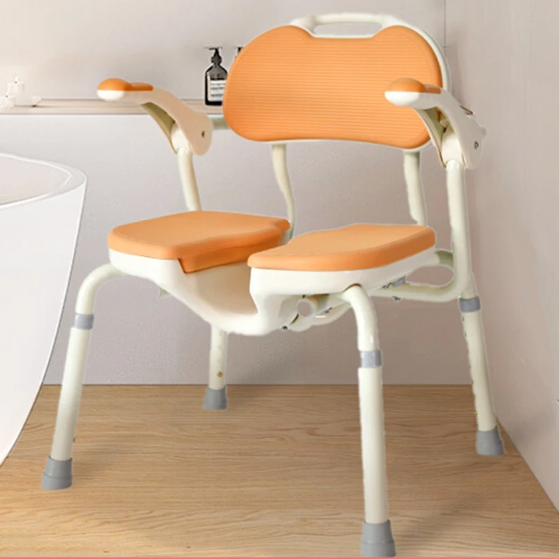 

Old Man Prevent Slipping Bathroom Chairs Collapsible Shower Floor Ergonomics Bathroom Chairs Blue Invalid Taburete Furniture