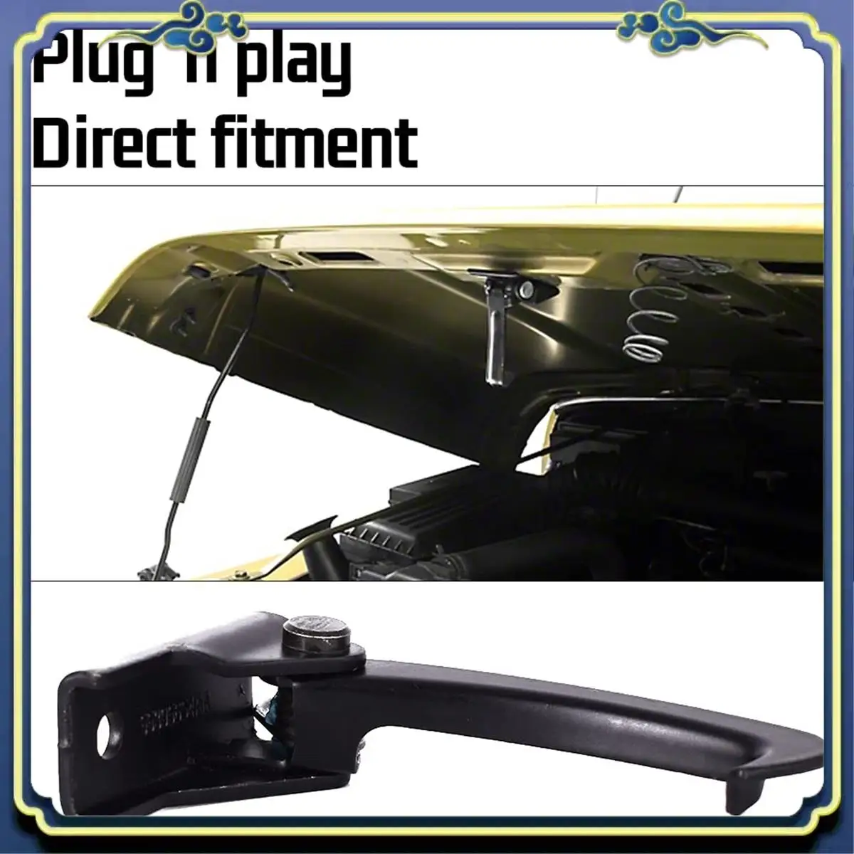

AU16-Car Kits Accessories Hood Safety Catch Hook For Jeep Wrangler For JK 2007-2018 Crown 55395654AA