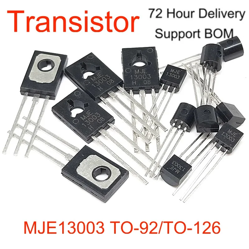 2023 New MJE13003 TO-126 E13003 TO-92 NPN High-voltage Transistor DIP Transistor