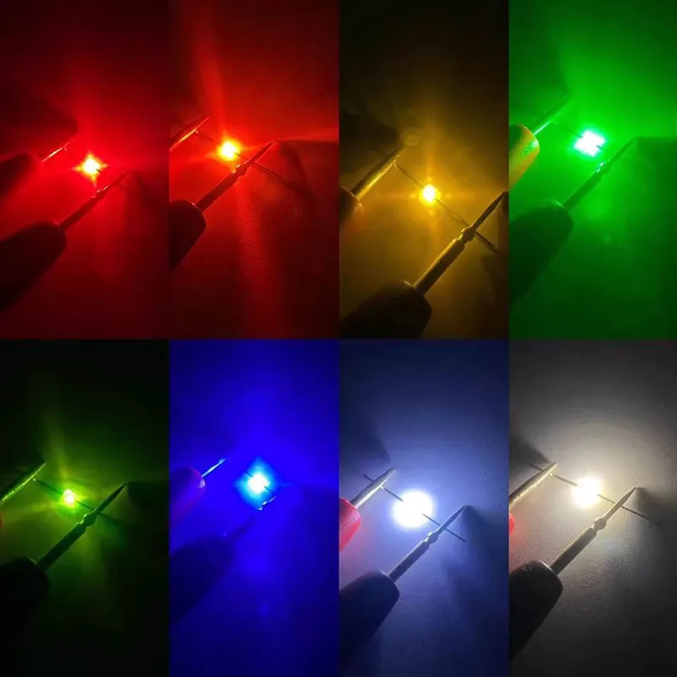 30 個 1.5 ミリメートル LED ダイオードライト白黄赤緑オレンジ青
