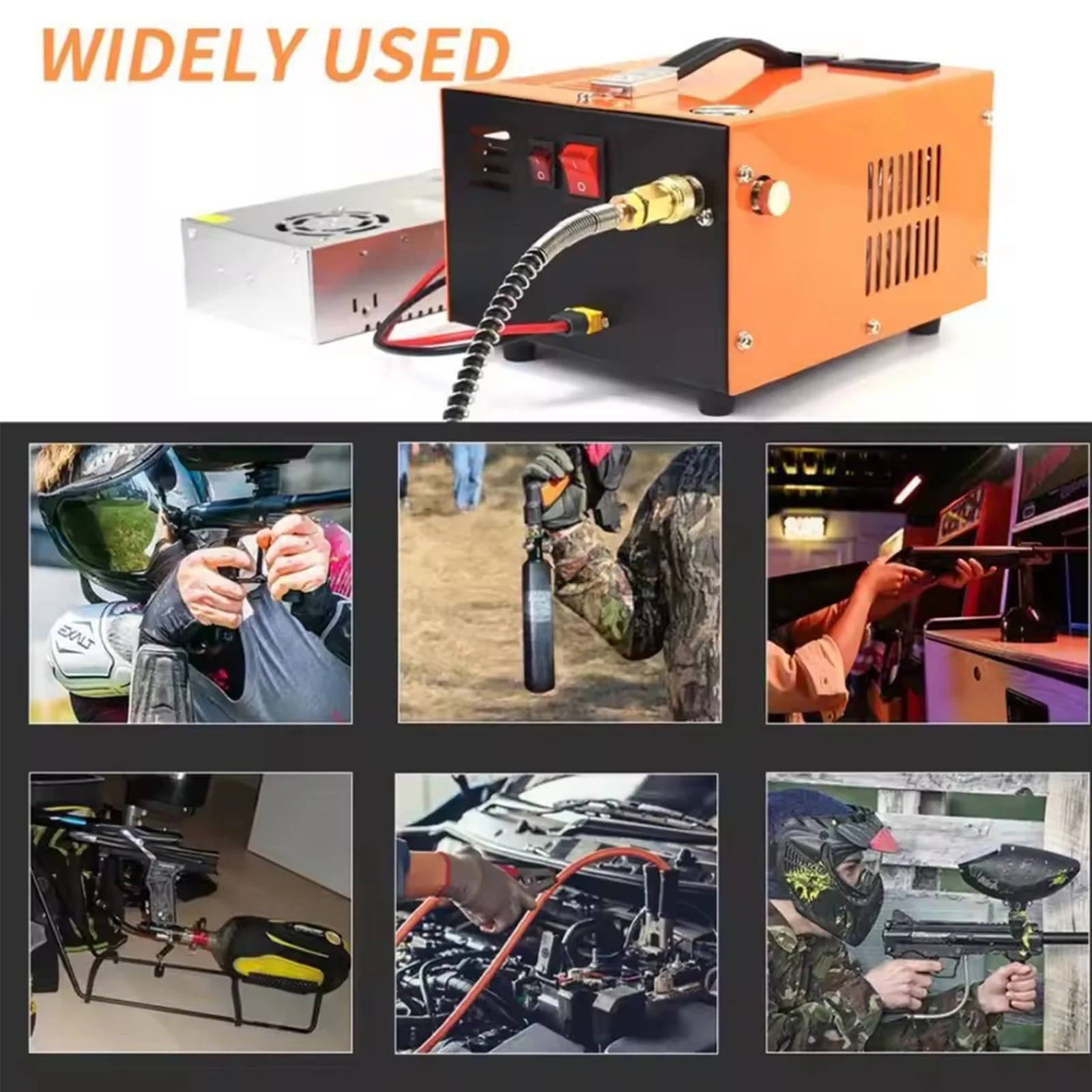 High Pressure Pump 4500Psi 30Mbar PCP Air Compressor Pump Oil-free/water-free high pressure for diving bottles