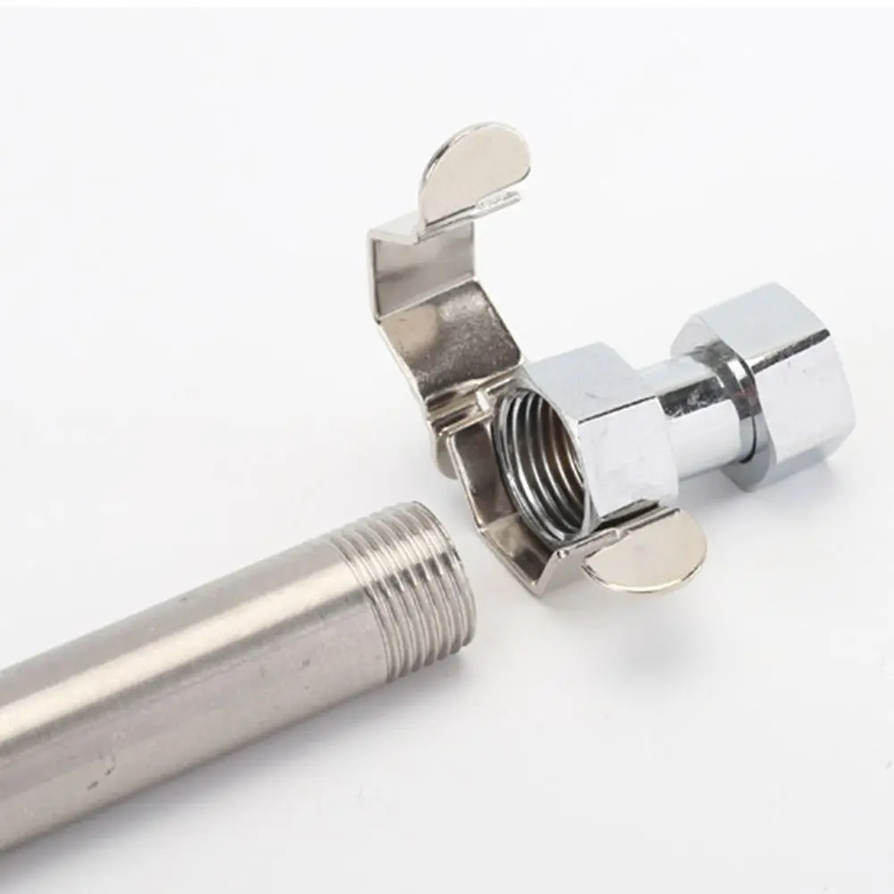 Kunci Hexagonal Stainless Steel yang Dapat Digunakan Kembali Warna Emas/Perak Kunci Hexagonal 4-titik Kunci Pipa yang Dapat Dilepas Kunci Selang Pipa