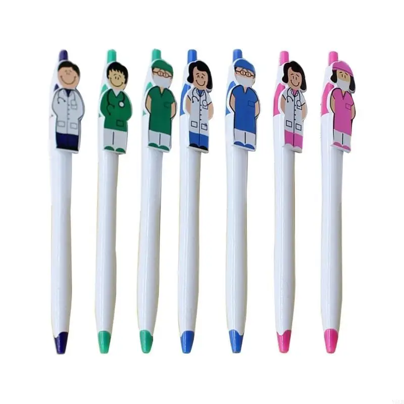 

Y5LB 7 Pieces Doctor Nurse Ballpoint Pen Retractable Pen