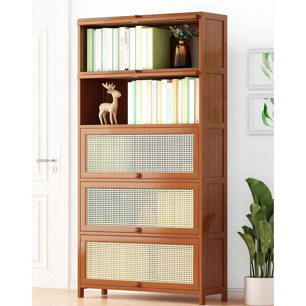 Libreria da pavimento a forma di albero in legno da pavimento staffa per altoparlante da scrivania installazione libreria girevole