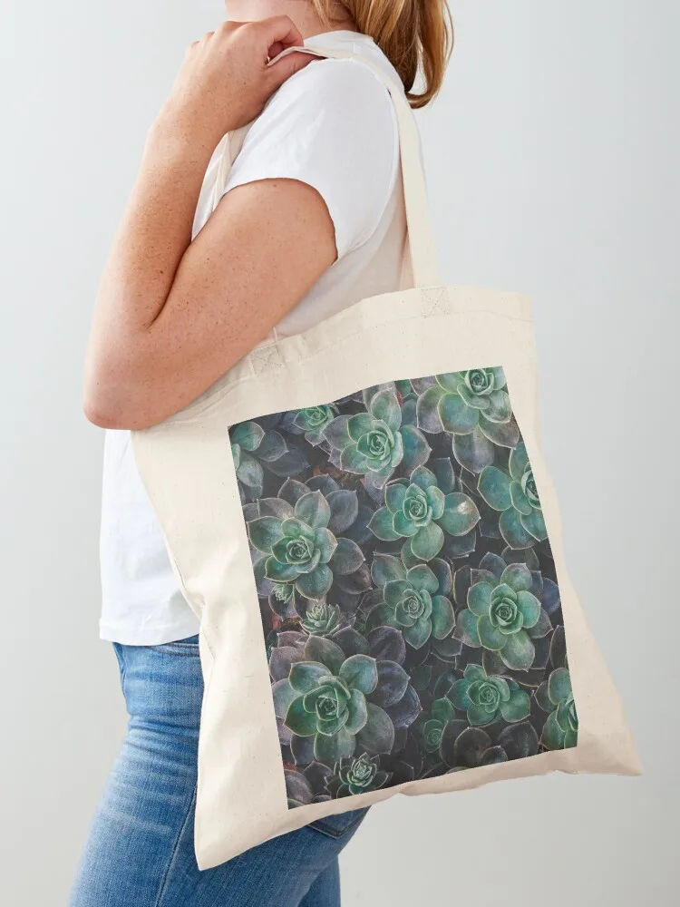 

Green succulents Tote Bag shopper bag women canvas custom tote bag cute pouch canvas bags