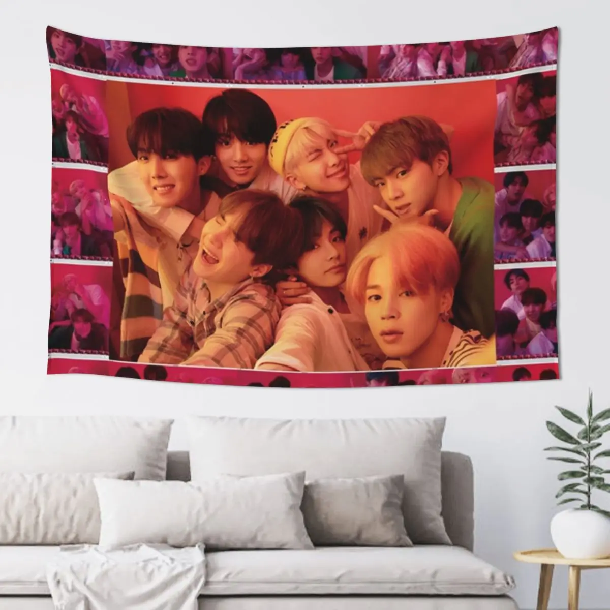 

map of the soul: persona version 1 (group) Tapestry Room Decore Aesthetic Decoration Home Tapestry