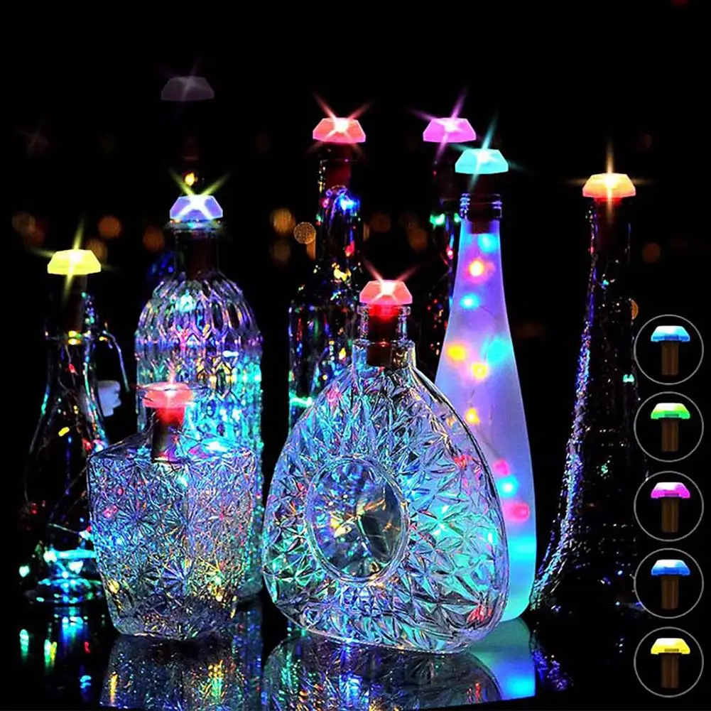 Bottle Fairy Lamp Waterproof No Battery Energy-saving Wine Bottle Lights Extra-long Decorative Plastic Solar-Powered Fairy Light