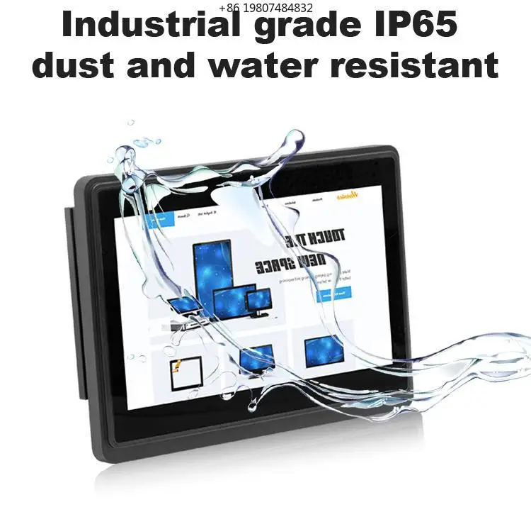 Capacitive Industrial Touch Screen HDM I VGA USB 300 500 800 1000 7 10 Inch 16:9 1024*600 10 Point Touchscreen