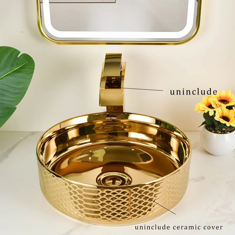 Elegant Gold Cerami… - image