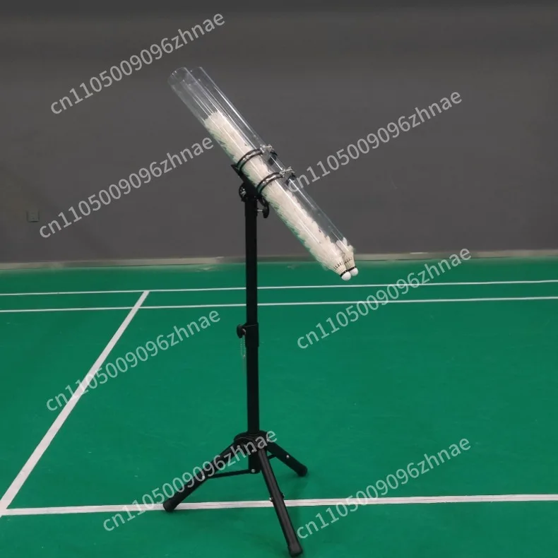 Adjustable Badminton Serve Machine Manual Badminton Throw Machine Large Capacity Ball Trainer Professional Shuttlecock Equipment
