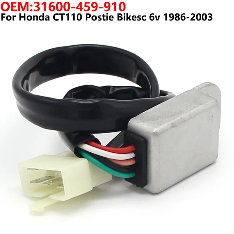

Voltage Regulator Rectifier For Honda CT110 Postie Bikesc 6v 1986 1987 1988 1989 1990 1991 1992 - 2003 31600-459-910