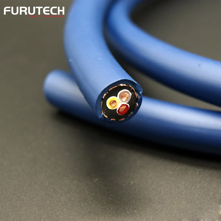 Original Furutech FP-3TS20 Single Crystal Copper OCC Audiophile US Power Cord CD amplifier decoder power cord