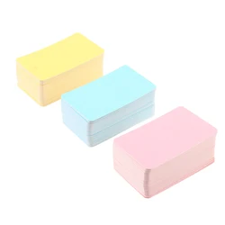 100 Pcs Leere Spielkarte Hard Papier Karton DIY Postkarte Handgemachte Tapete Postkarten Nachricht Für Bord Spiel Weiß Karte