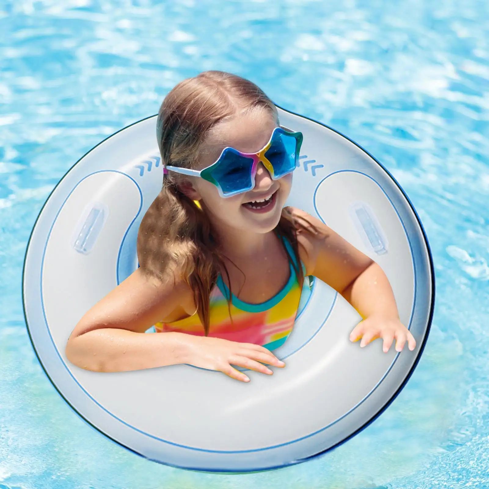 Inflatables Swimming Rings Pool Tubes Swimming Pool Toys Large Load-Bearing Capacity Buoyancy Floaty Water Supplies For Backyard