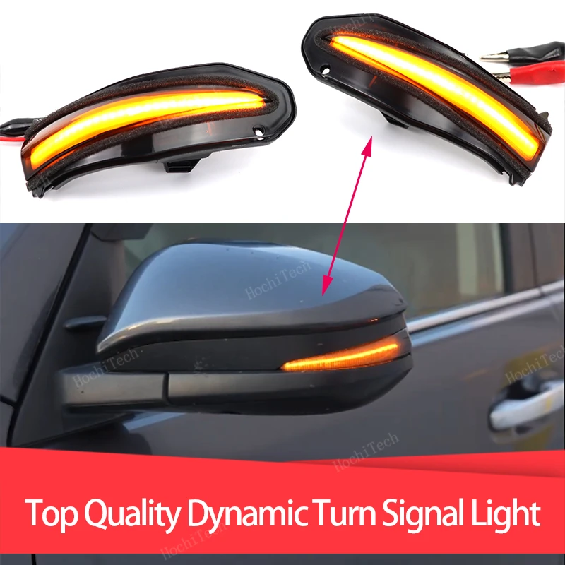 LED Side Mirror Dynamic Turn Signal Sequential Light For Toyota RAV4 XA40 4Runner Highlander XU50 Kluger Noah R80