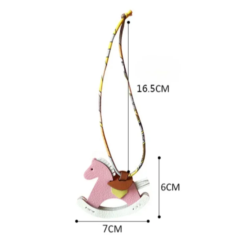 Sheepskin Hand Sewn Pony Keychain Car Rearview Mirror Bag Rocking Fun Hanging Decoration Three-dimensional Ornament Gifts