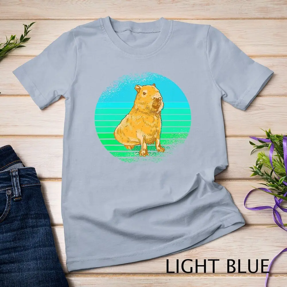 Colorful Nice Capybara Design T-Shirt Unisex T-shirt